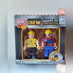3/$20💗BLOCK TECH CONSTRUCTION 2 FIGURINES NEW